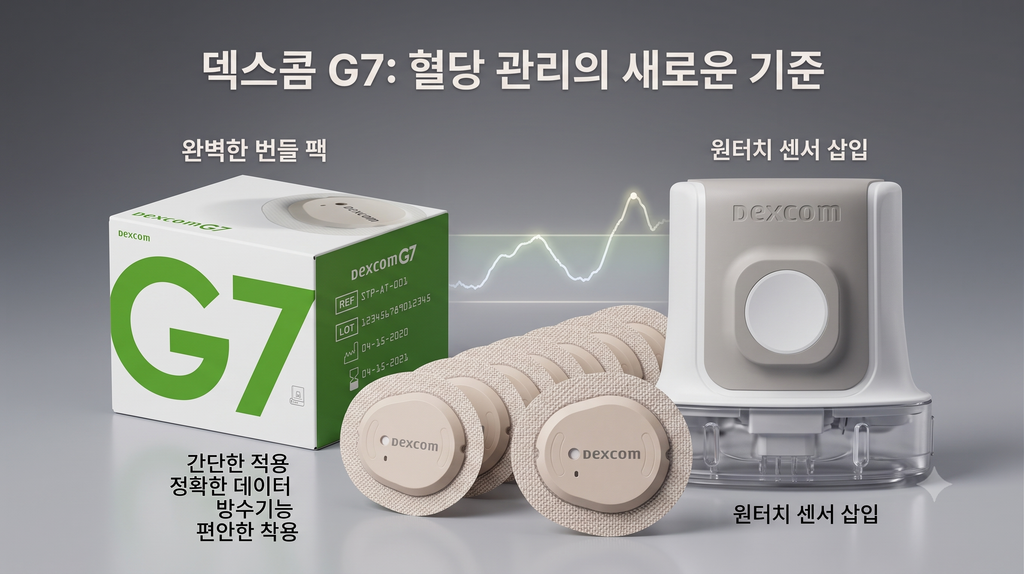 공복혈당 140→95 정상화: 덱스콤 G7 연속혈당측정기 8kg 감량한 원리 1 덱스콤 G7